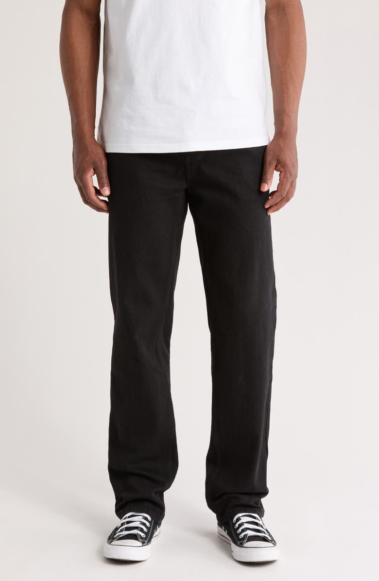 SANTO STUDIO Roma Regular Straight Leg Jeans, Main, color, Black