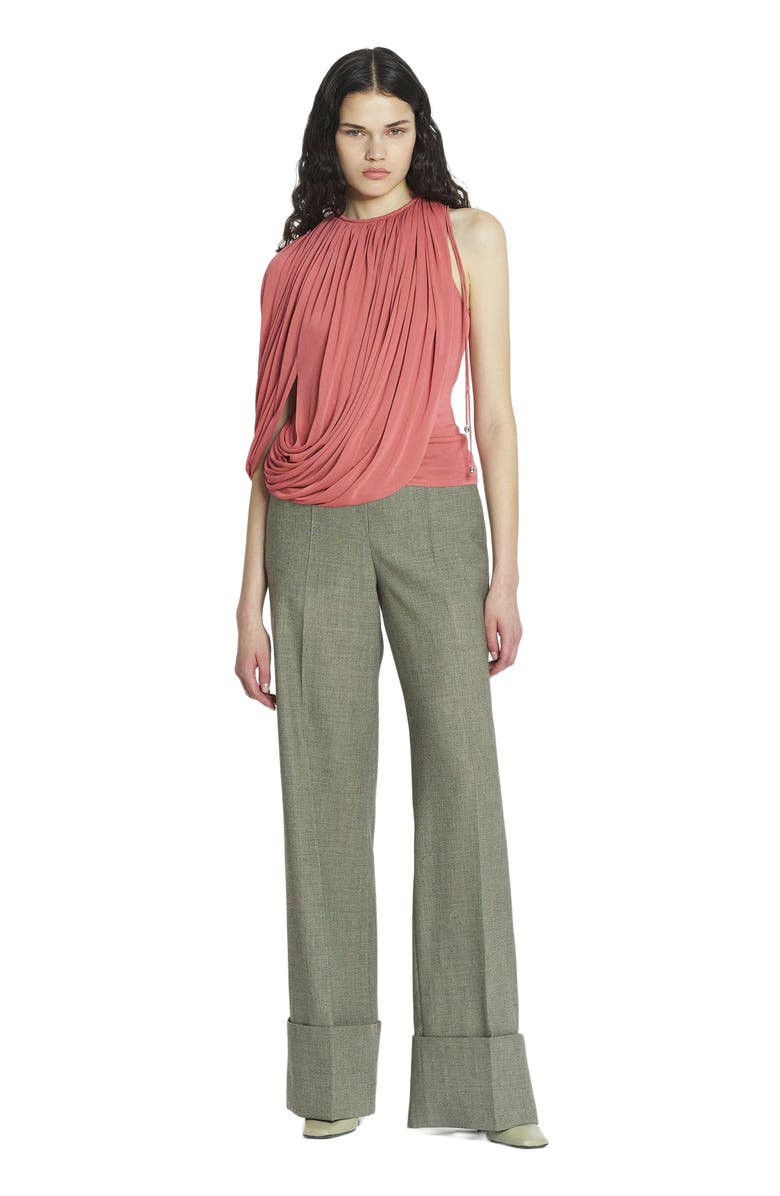 Lanvin DRAPED JERSEY TOP, Main, color,