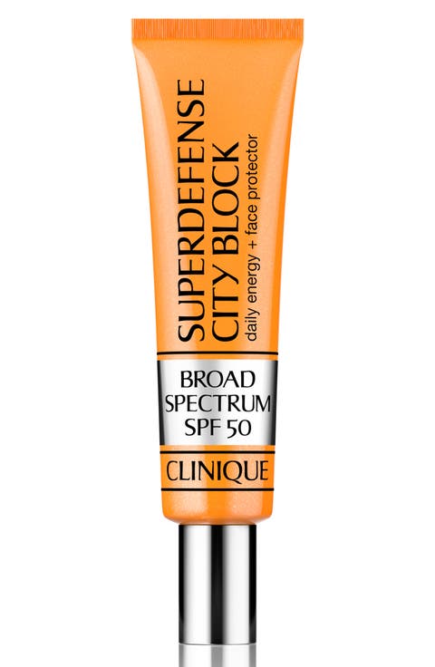 Superdefense™ City Block Broad Spectrum SPF 50 Daily Energy + Face Protector