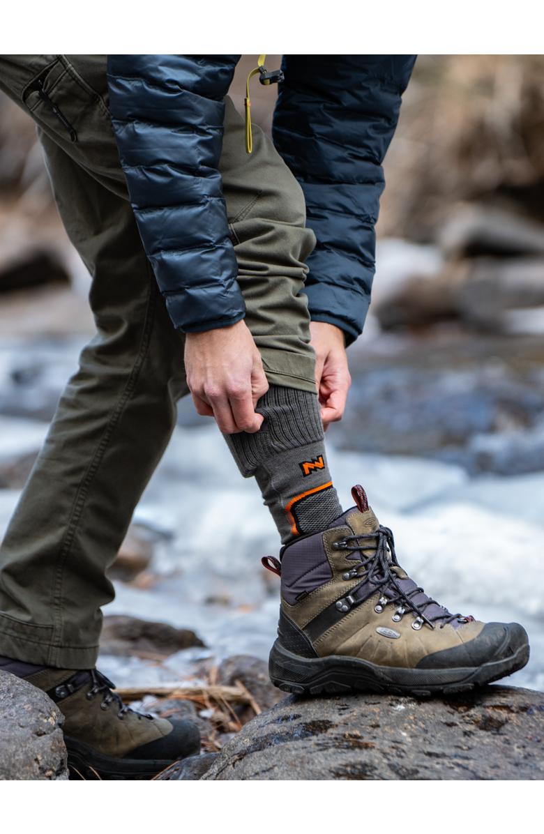 Mobile Warming Premium 3.0 Heated Wool Socks Men's, Alternate, color, Grey