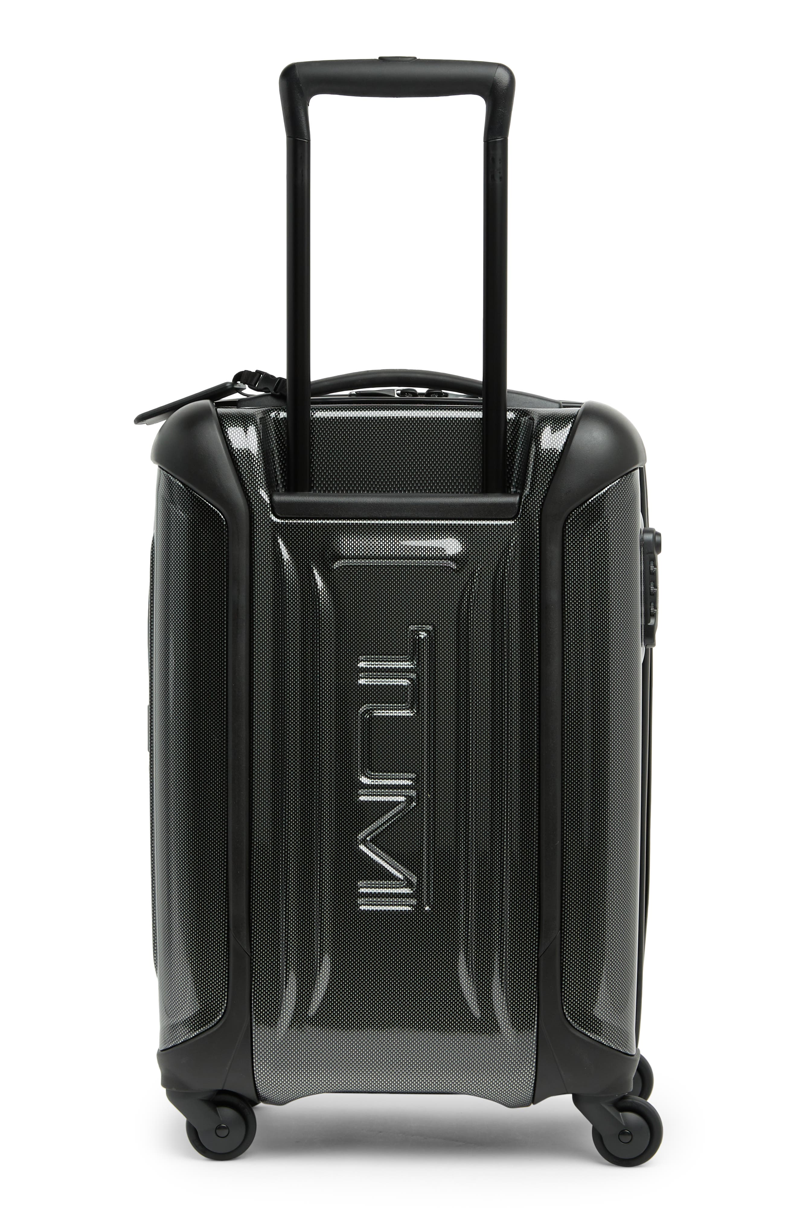 TUMI International 4 Wheeled Carry-On Bag, Alternate, color, Black