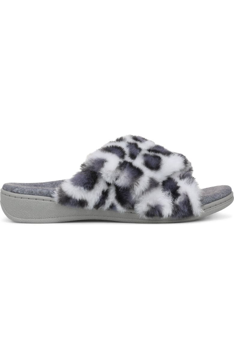 Vionic Relax II Plush Slide Sandal, Alternate, color, White Multi