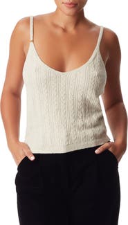 Sam Edelman Emilia Cable Stitch Sweater Camisole