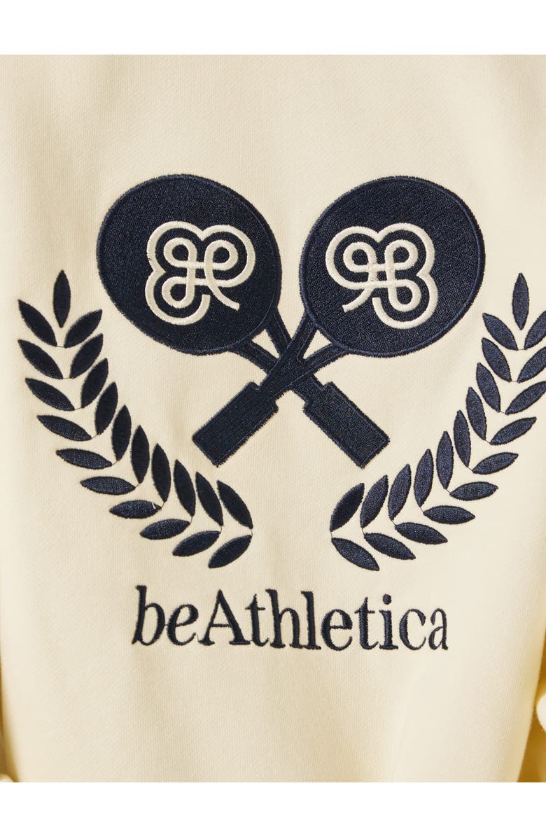 Be Athletica Varsity Athletica Full Zip Sweatshirt, Alternate, color, Marshmallow