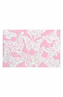 R16 HOME Butterfly Pink Doormat