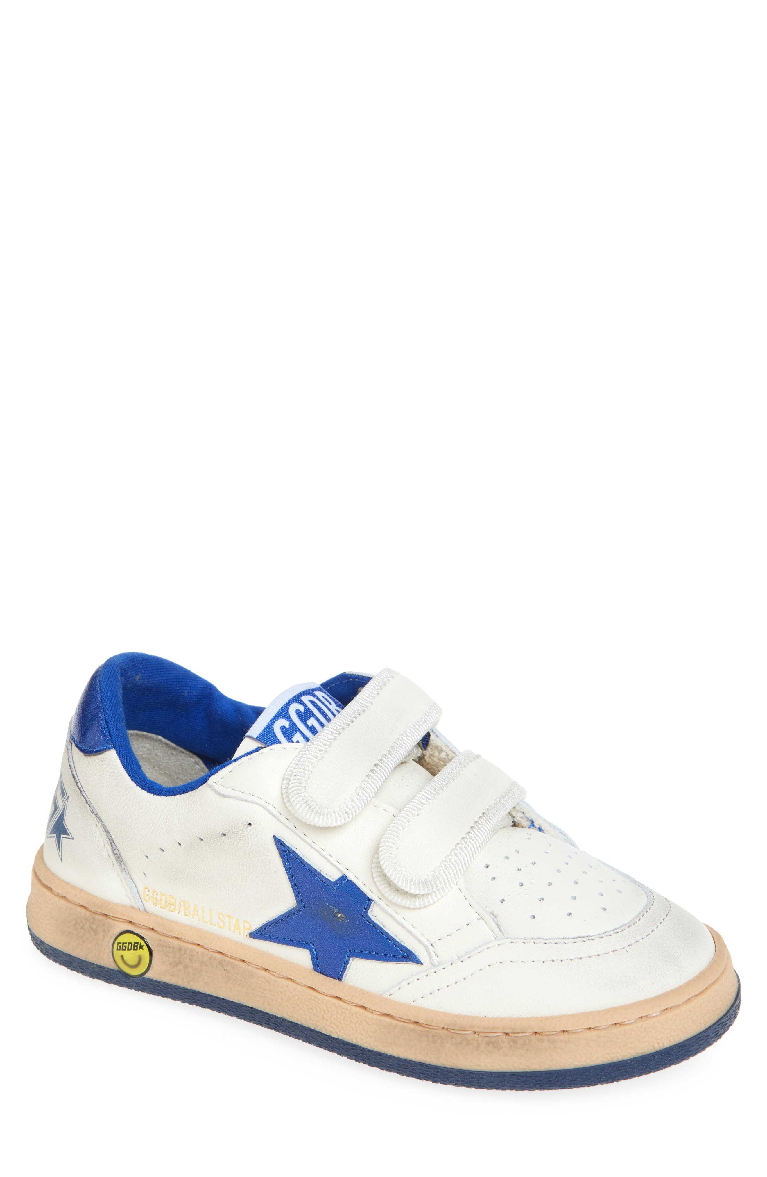 Golden Goose Ball Star Low Top Sneaker, Main, color, White/ Blue