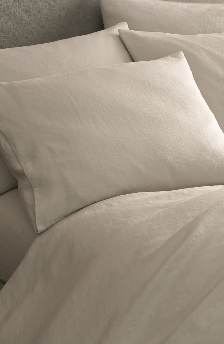 Sijo French Linen Sheet Set, Alternate, color, Fog