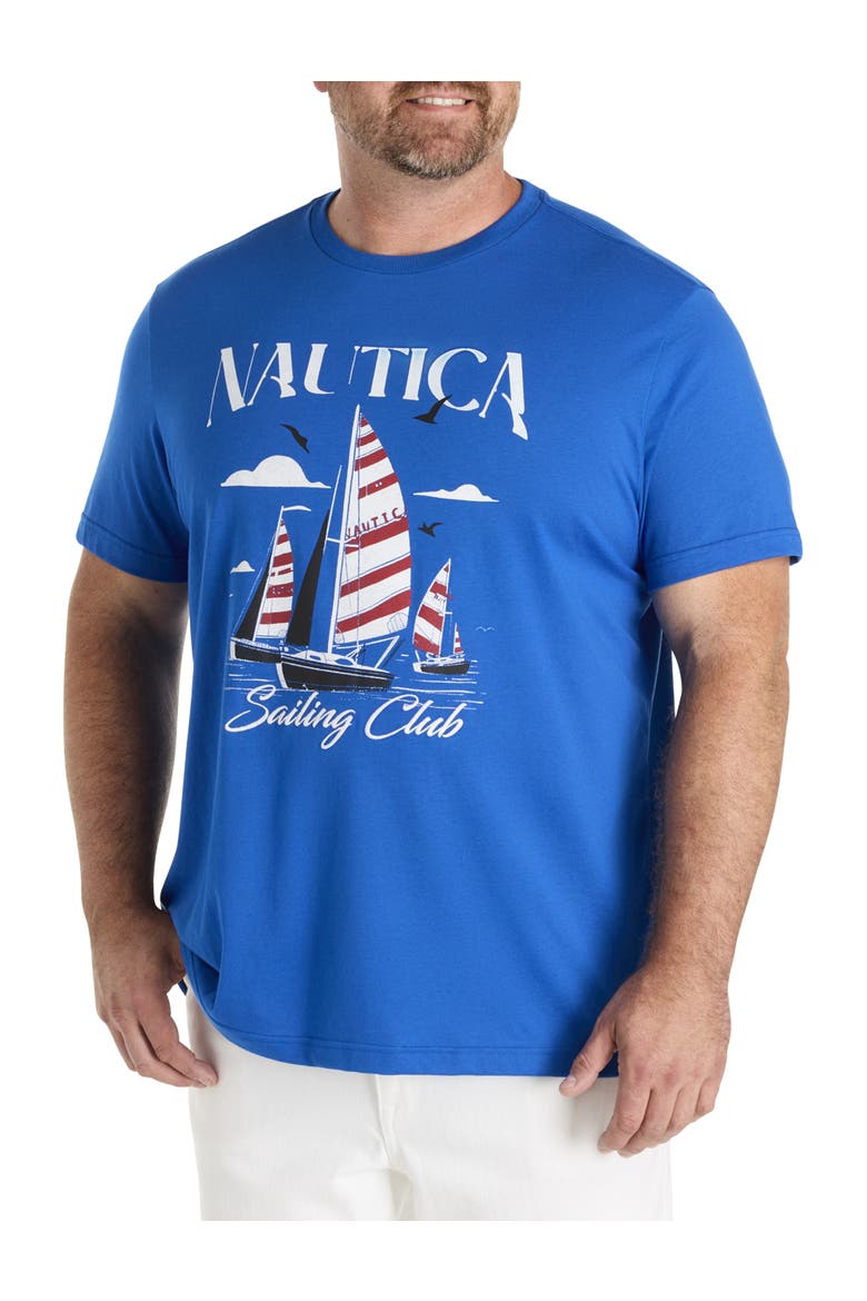 Big & Tall Sailing Graphic Tee, Main, color, OLYMPIC BLUE