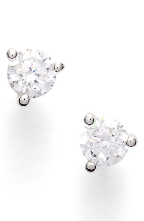 Cubic Zirconia Stud Earrings - .25ct.