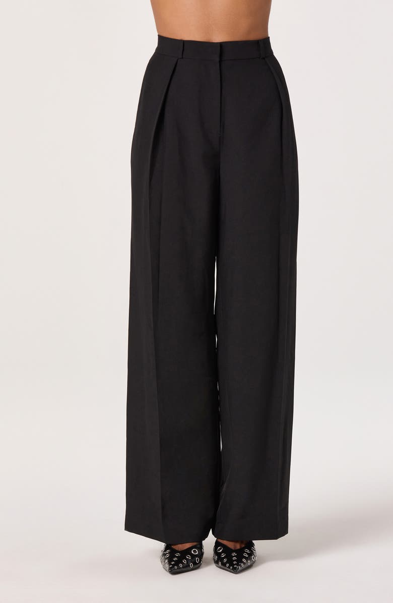 ASTR the Label Pleated Pants, Main, color, Black