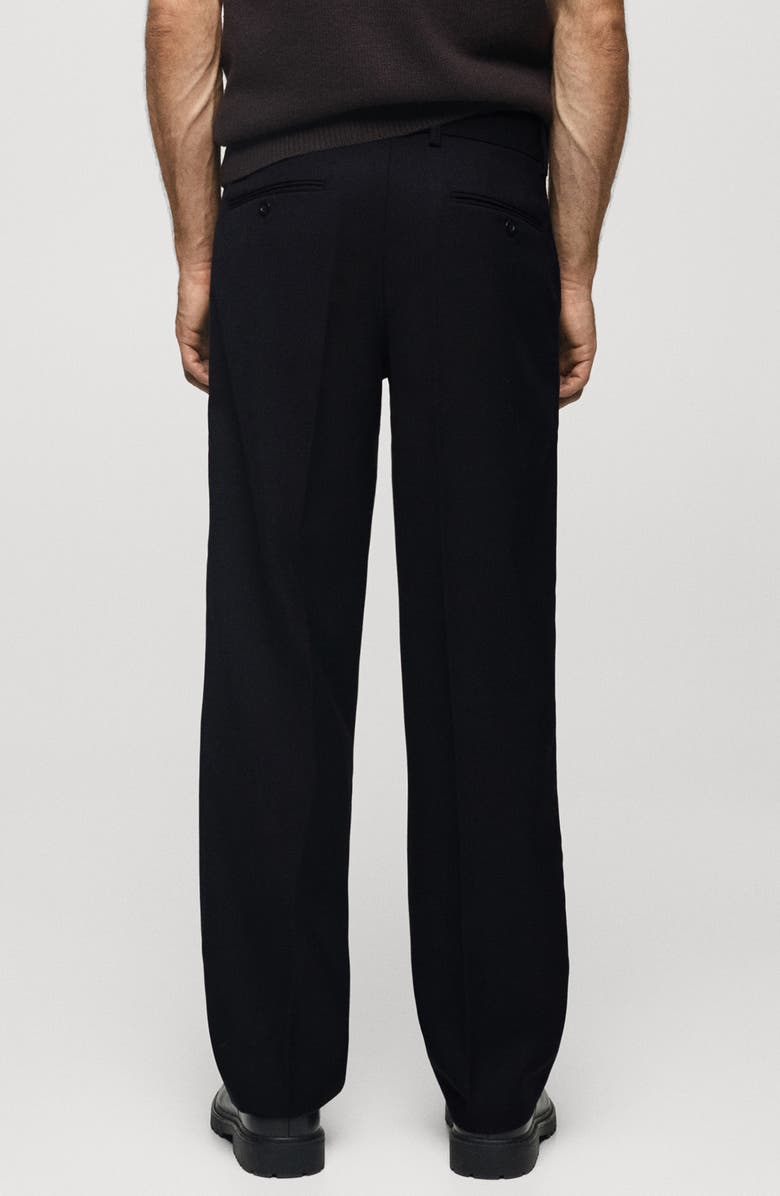 MANGO Regular Fit Wool Blend Pants, Alternate, color, 