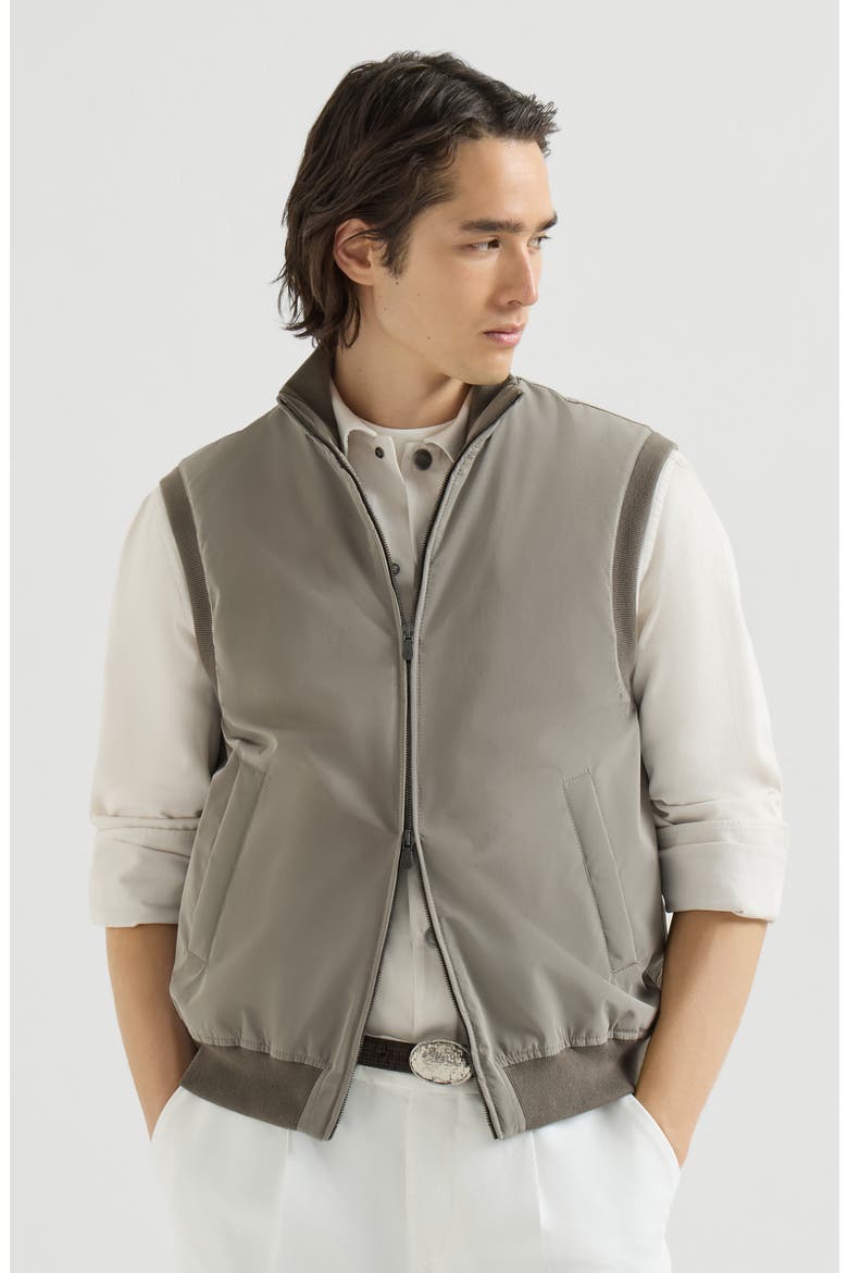 Bonded nylon vest with Thermore® padding, Main, color, Military