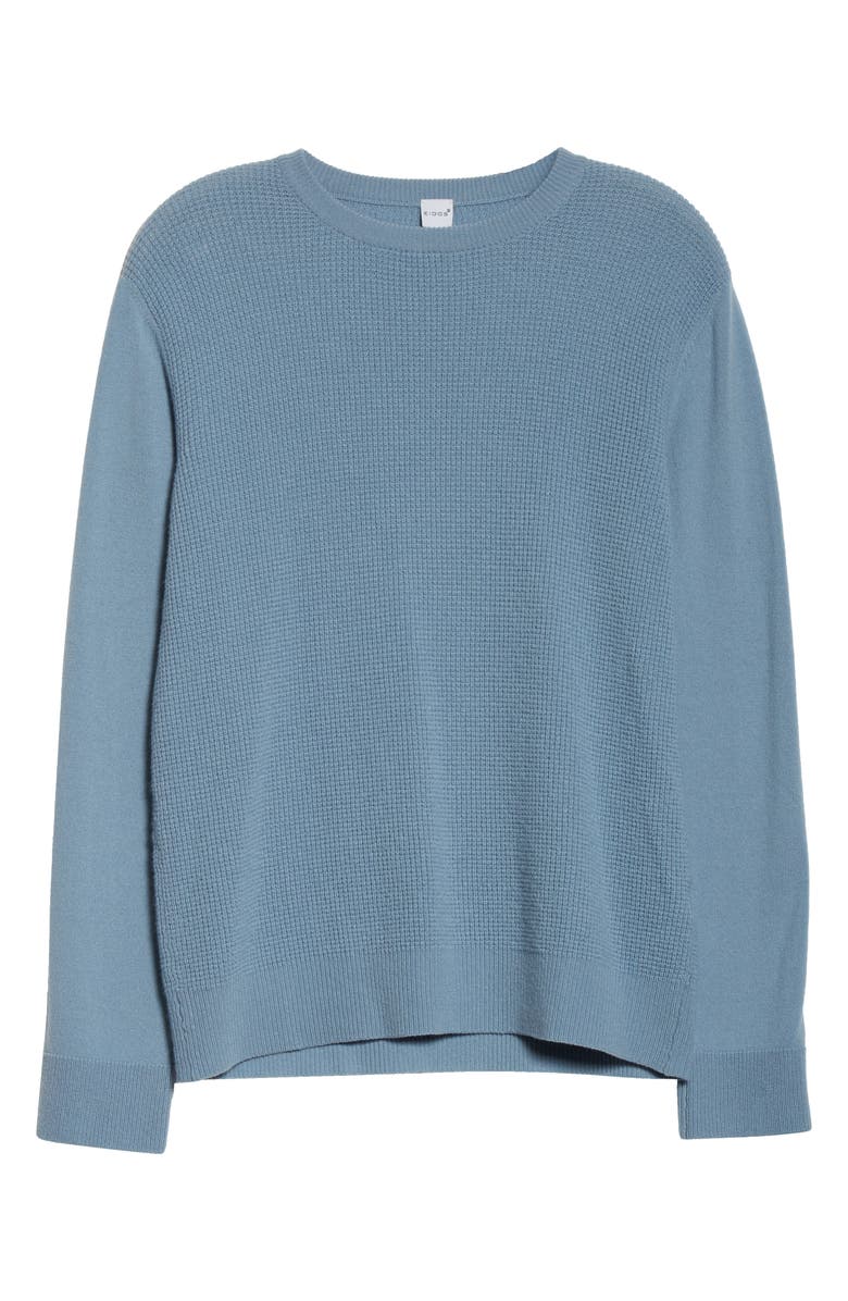 Eidos Trim Fit Waffle Knit Cashmere Crewneck Sweater, Alternate, color, 