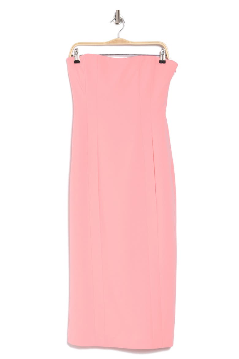 Elizabeth Strapless Midi Dress, Alternate, color, VICTORIA PINK