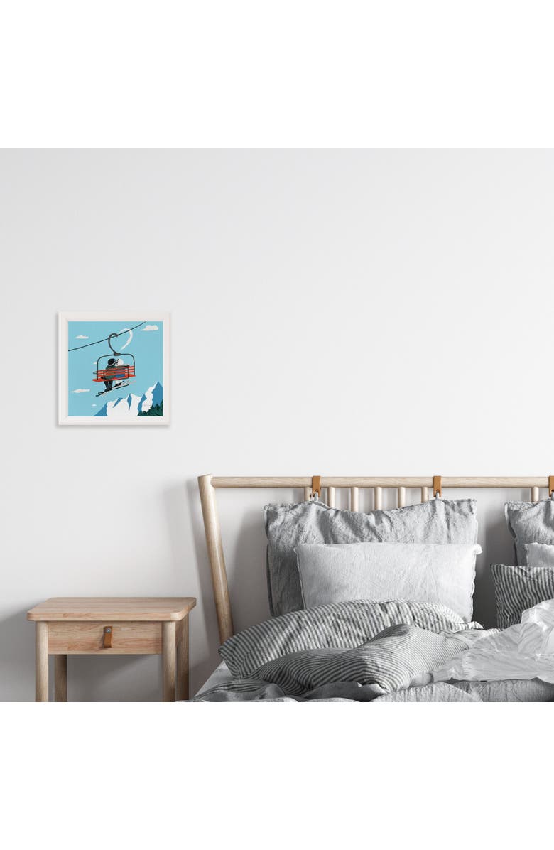 Ramus & Co Ski Love Museum Quality 8" x 8" Art Print, Alternate, color, Multicolored