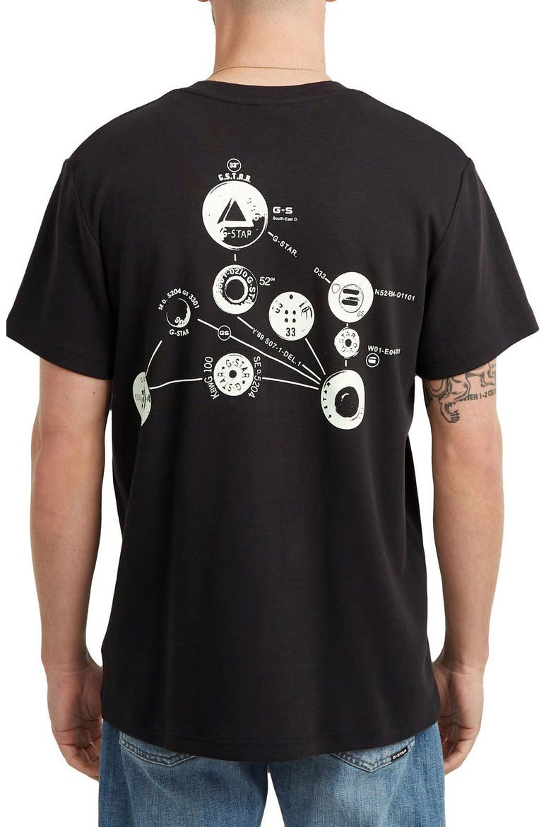 Trims Back Organic Cotton Graphic T-Shirt, Alternate, color, DARK BLACK