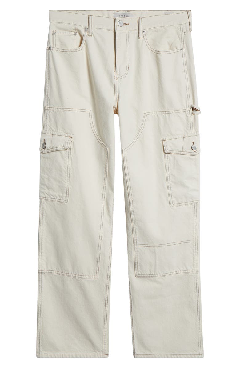 PacSun Cowboy Wide Leg Cargo Jeans, Alternate, color, 