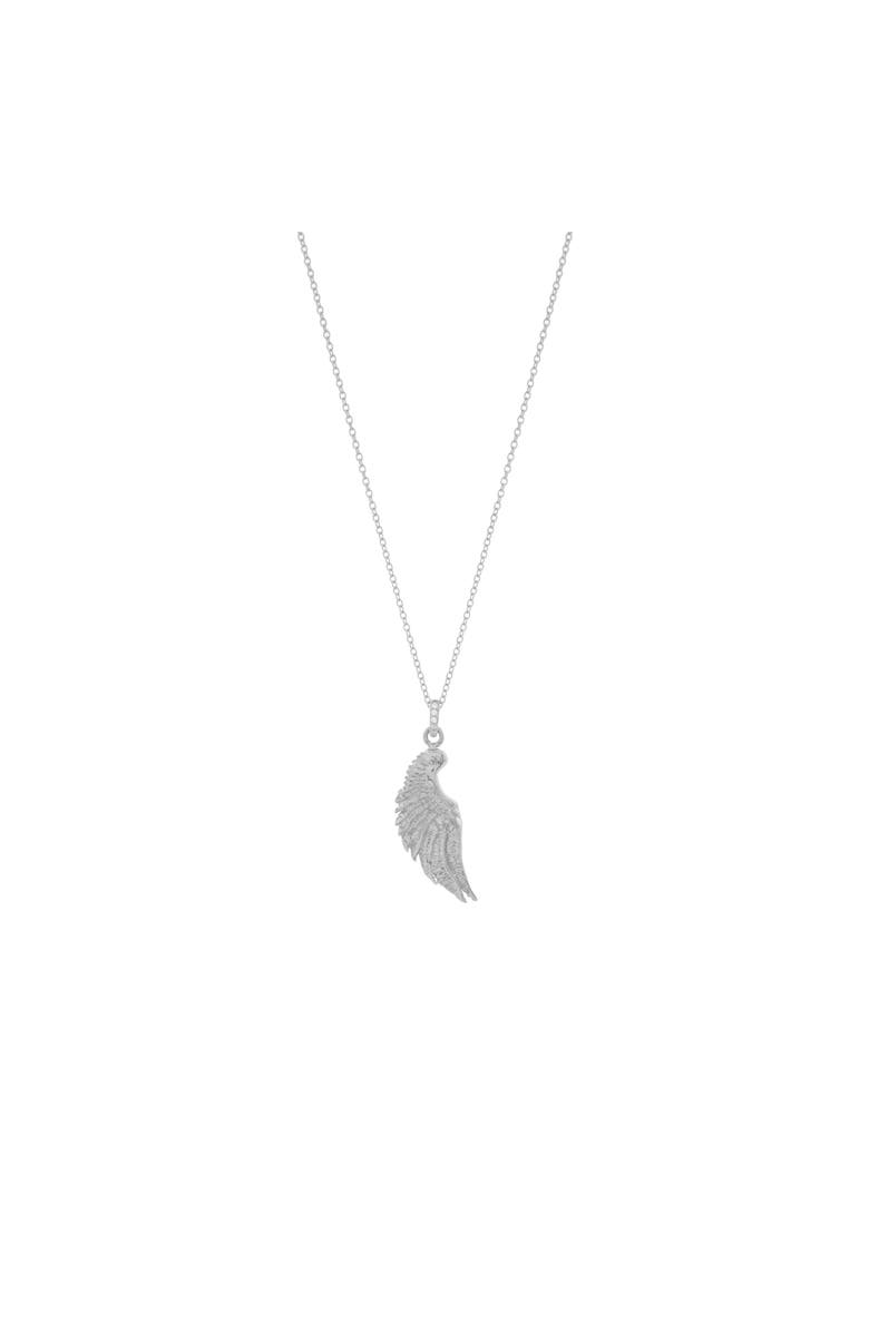 Seven Saints Angel Wing Necklace, Main, color, White