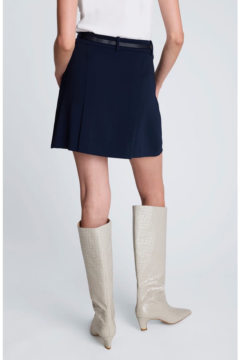 Pleat Miniskirt, Alternate, color, DARK NAVY