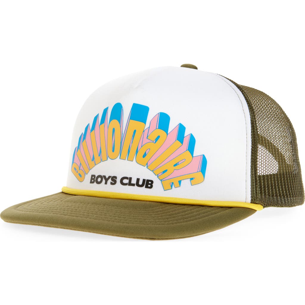 Billionaire Boys Club Arch Logo Trucker Hat In Loden Green