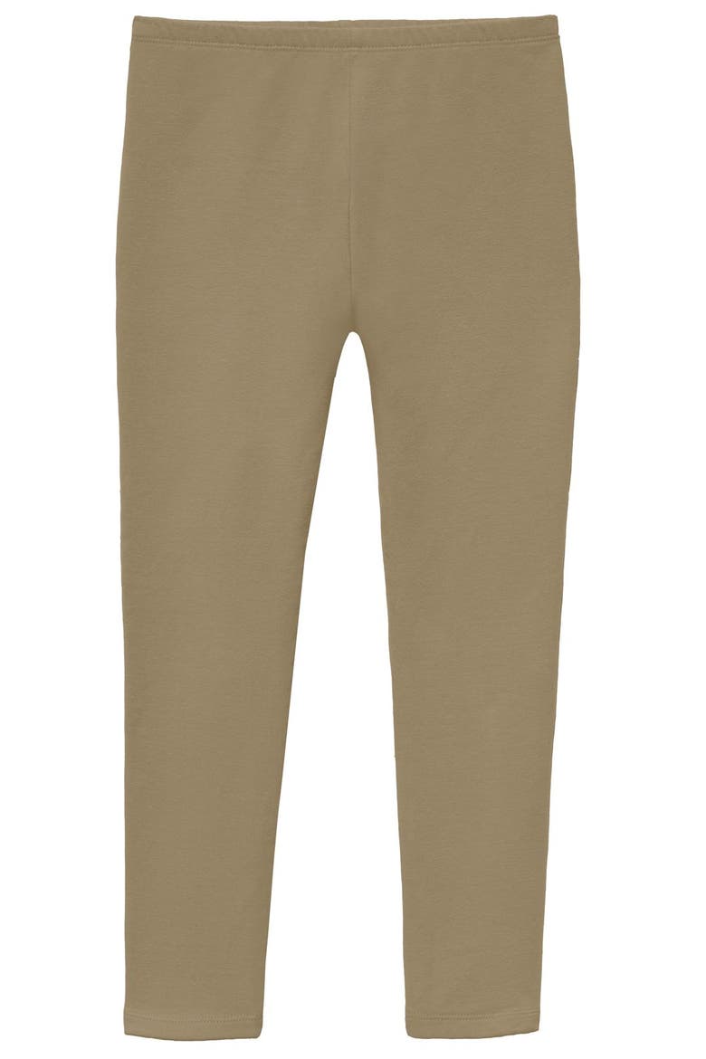 Baby Girls Soft Fleece Stretch Leggings, Main, color, Elf Green