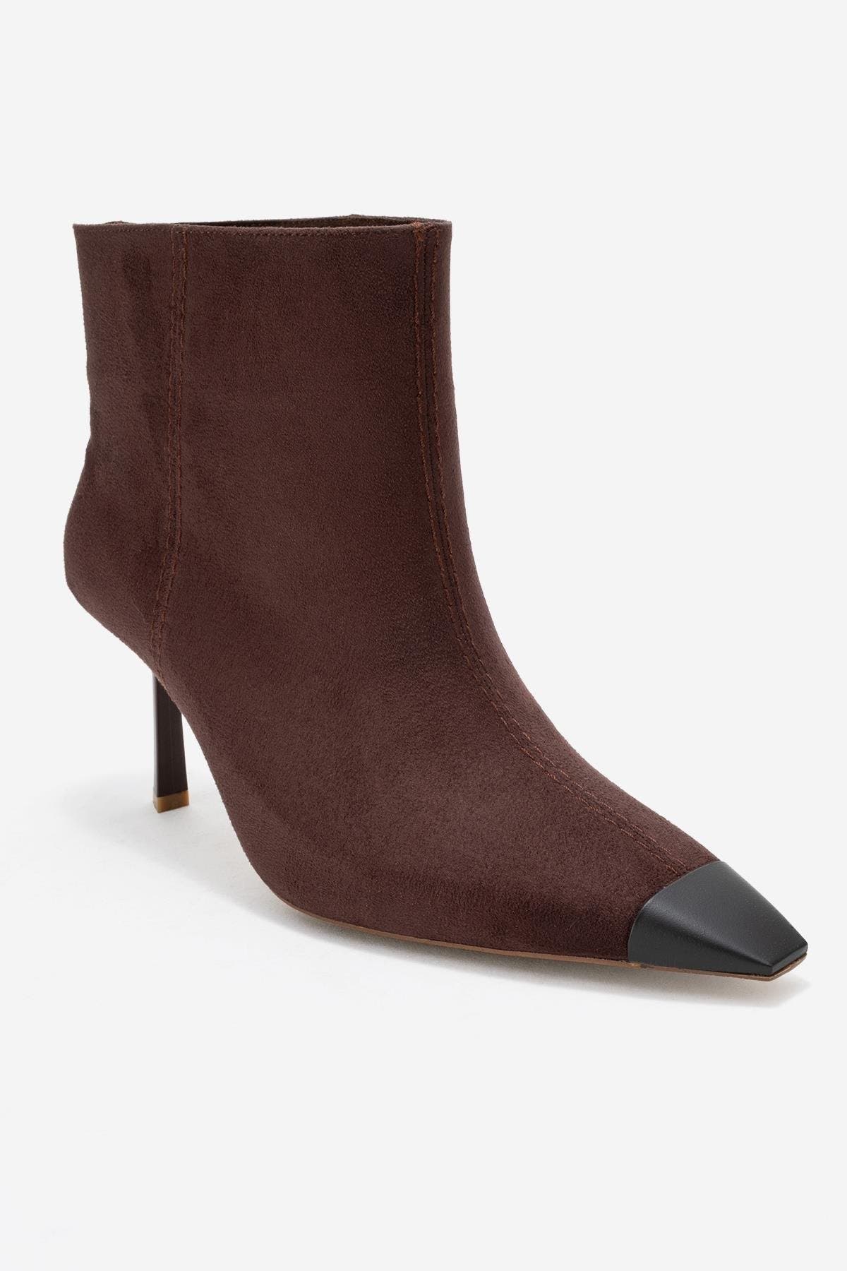 Brown Suede Faux Leather