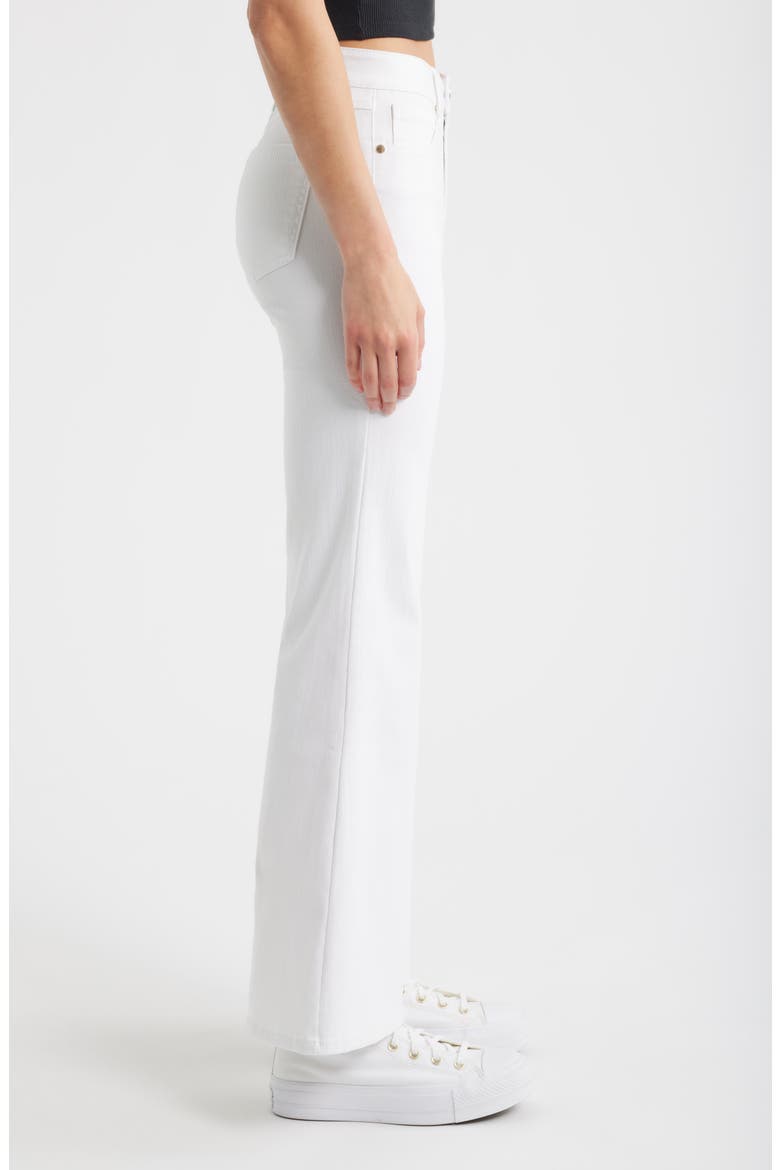 Belle High Waist Flare Jeans, Alternate, color, WHITE