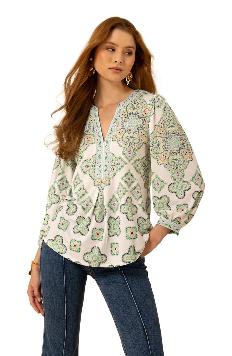 Hale Bob Kataleya Jersey Top, Alternate, color, 