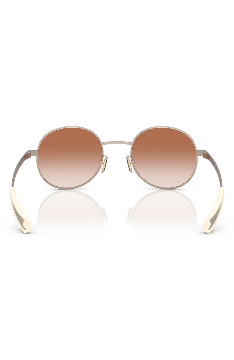 Moncler Centro 50mm Gradient Oval Sunglasses, Alternate, color, Matte Bronze / Gradient Pink