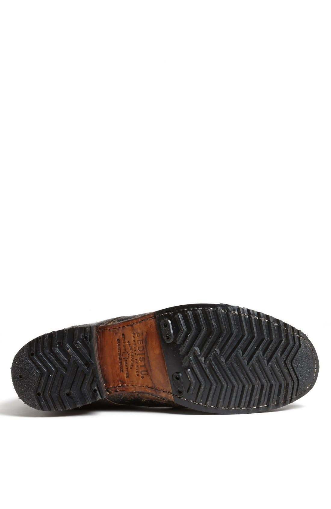 'Protégé' Cap Toe Boot, Alternate, color, BLACK LUX