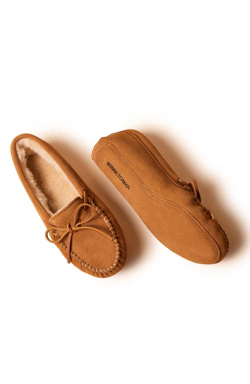 Minnetonka Faux Fur Lined Soft Sole Slipper