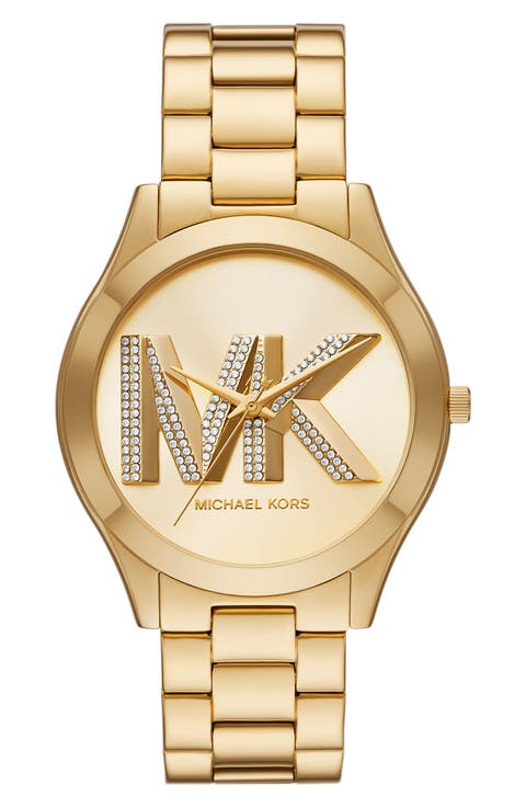 Slim Runway Bracelet Watch, 42mm