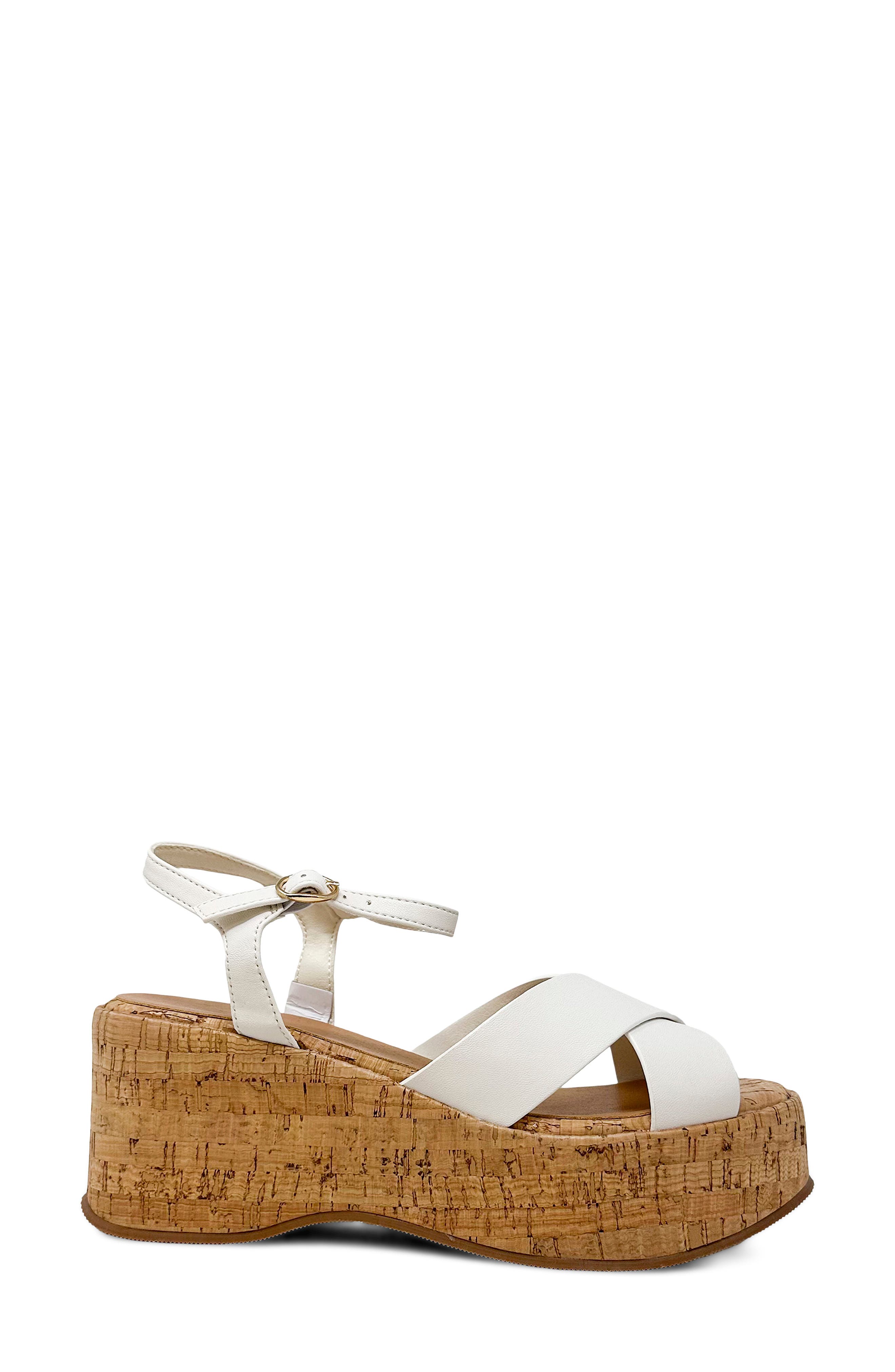 SHUSHOP Indiana Platform Sandal, Alternate, color, 