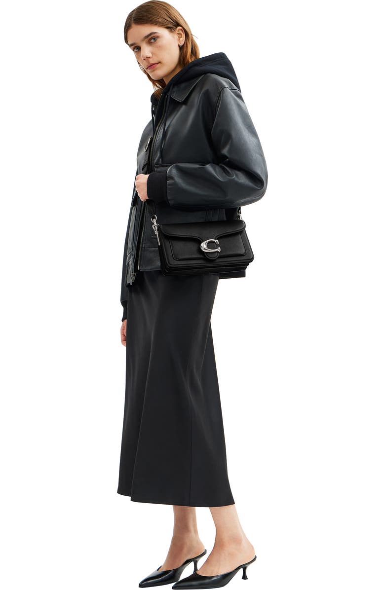 COACH Tabby 26 Leather Shoulder Bag, Alternate, color, Lh/ Black