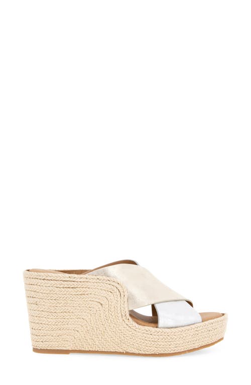 Gentle Souls Porto Espadrille Platform Wedge Slide Sandal