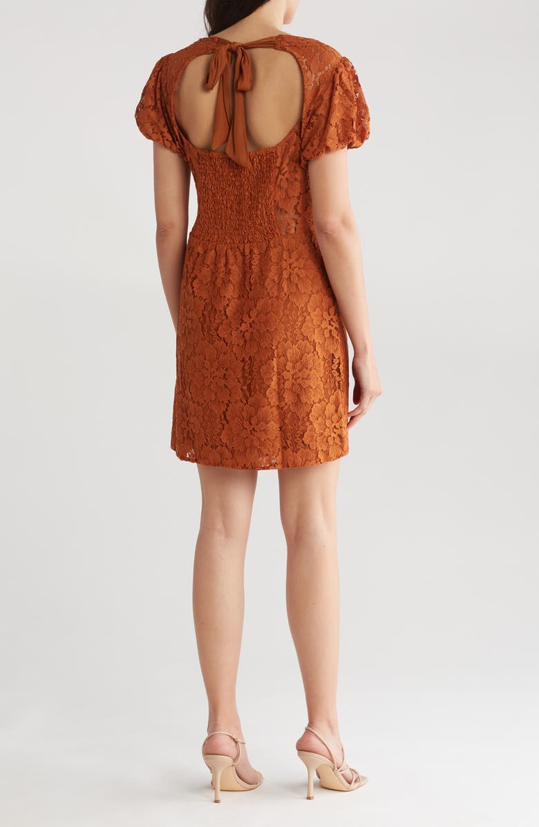 Free People Hailee Puff Sleeve Lace Dress, Alternate, color, 