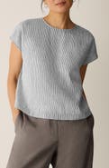 Eileen Fisher Linen Blend Square Top