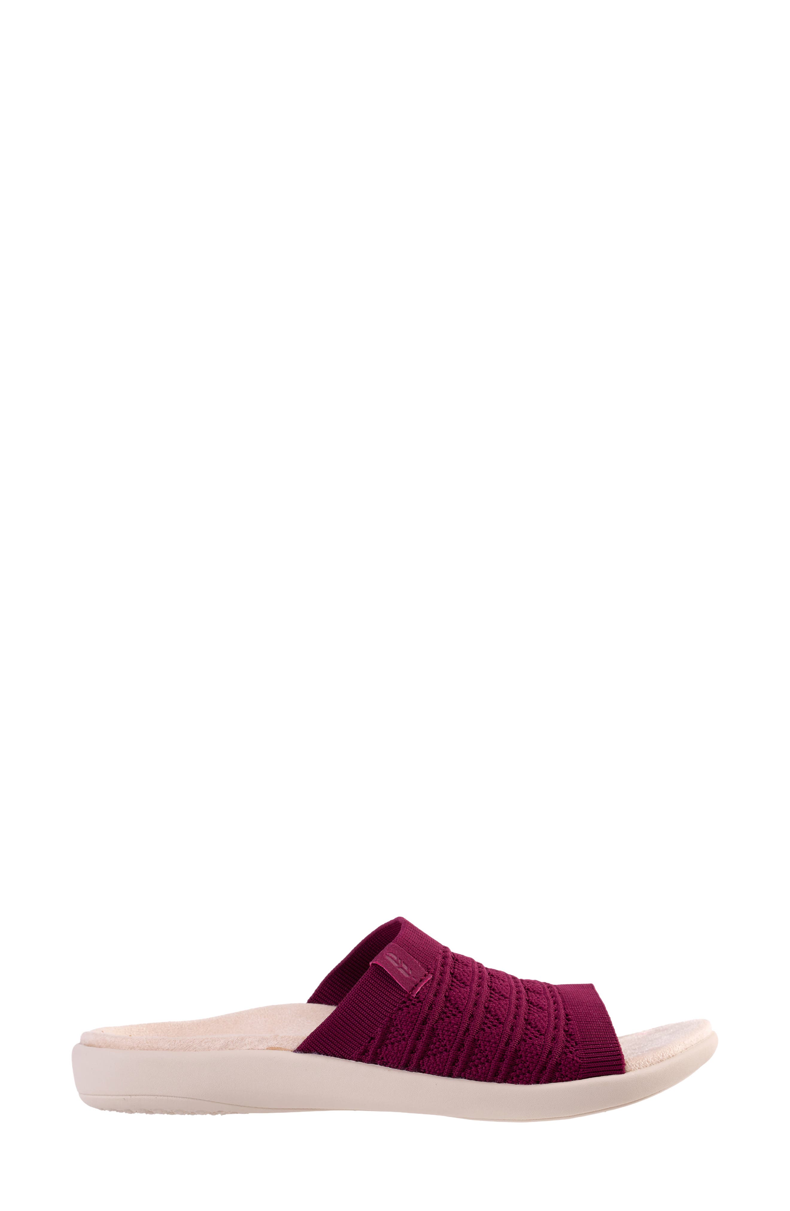 Al Fresco Slide Sandal, Alternate, color, RED PLUM