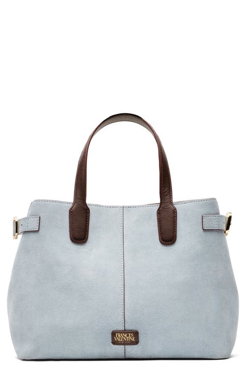 Frances Valentine Amalie Suede Tote In Blue