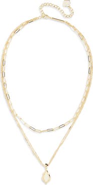 Kendra Scott Adriana Scallop Multistrand Necklace