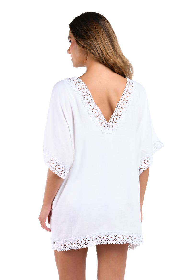 Lakeside V-Neck Cover-Up Tunic, Alternate, color, WHITE