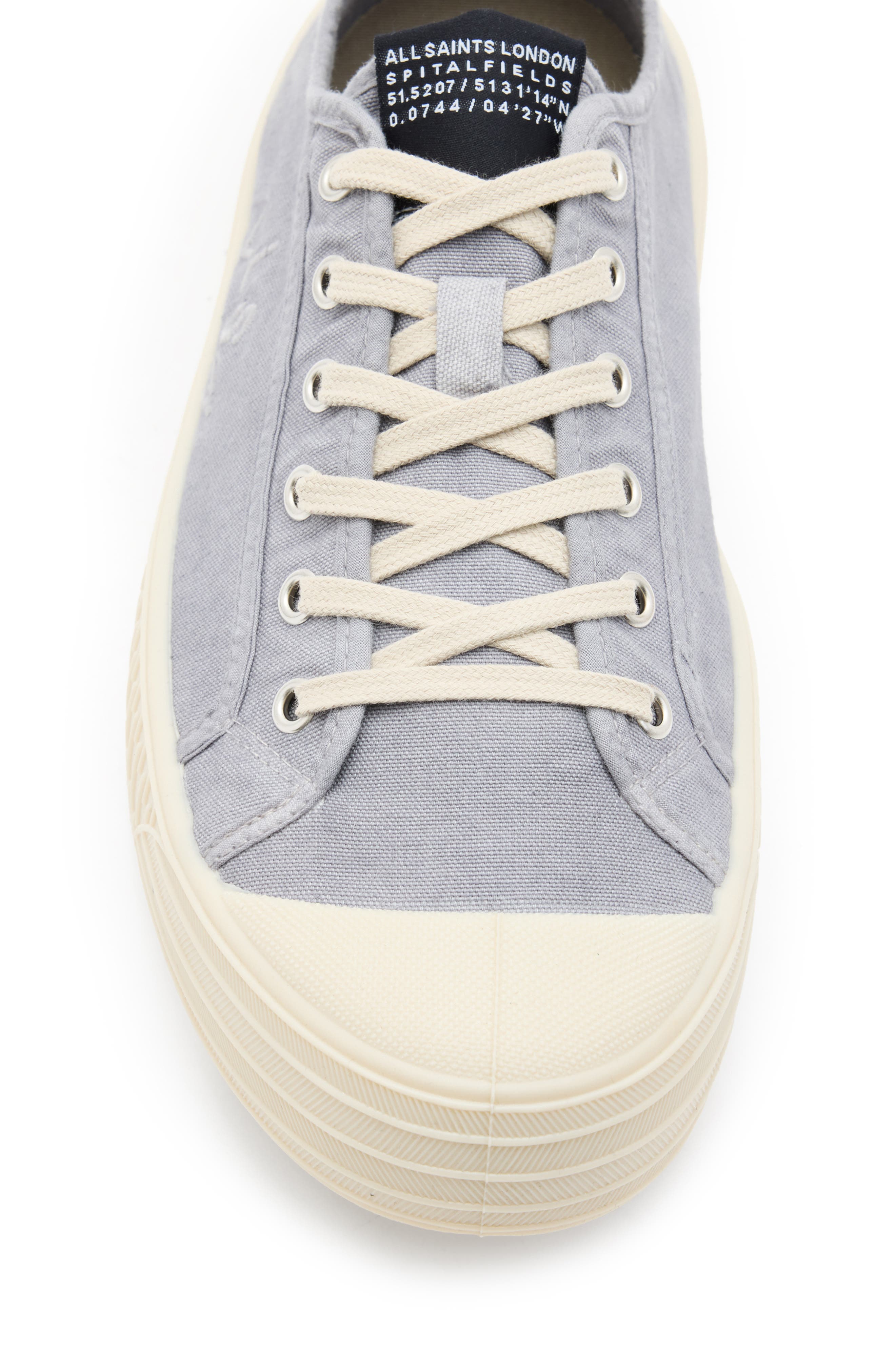 AllSaints Sherman Low Top Canvas Sneaker, Alternate, color, 