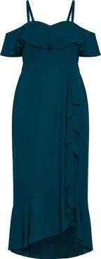 City Chic Remi Ruffle Maxi Dress