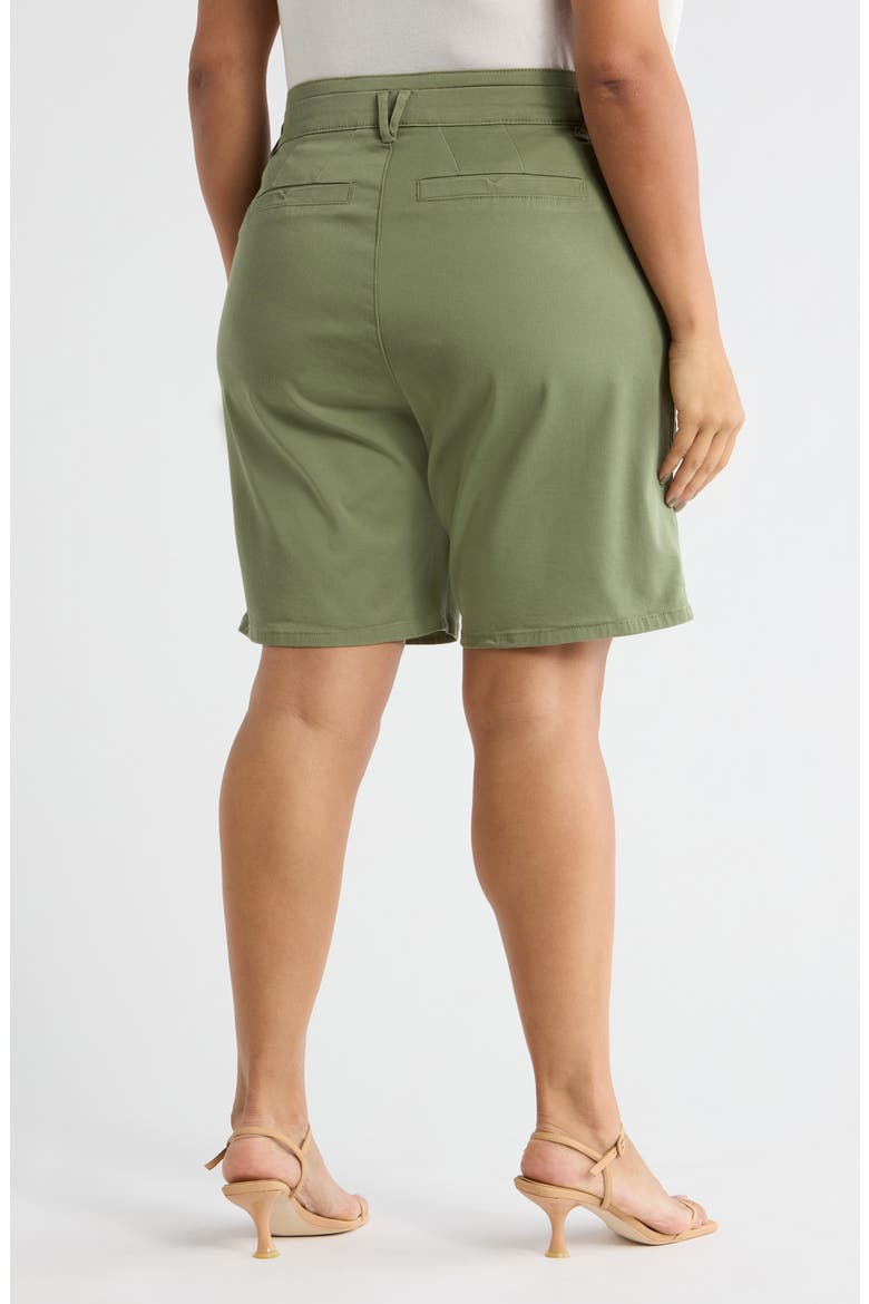 Skyrise High Waist Bermuda Shorts, Alternate, color, BASIL