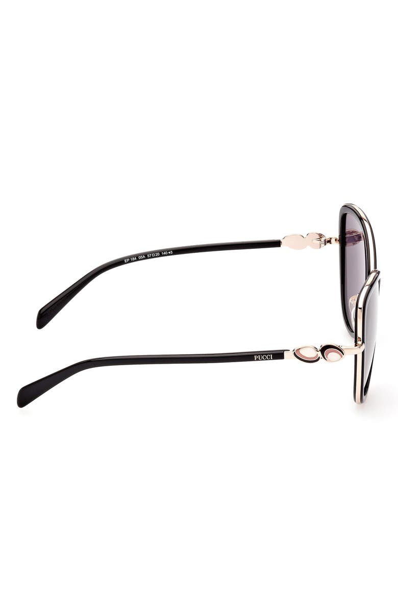 Emilio Pucci 57mm Cat Eye Sunglasses, Alternate, color,