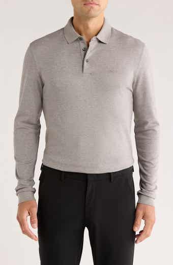 BOSS Pado Long Sleeve Cotton Polo