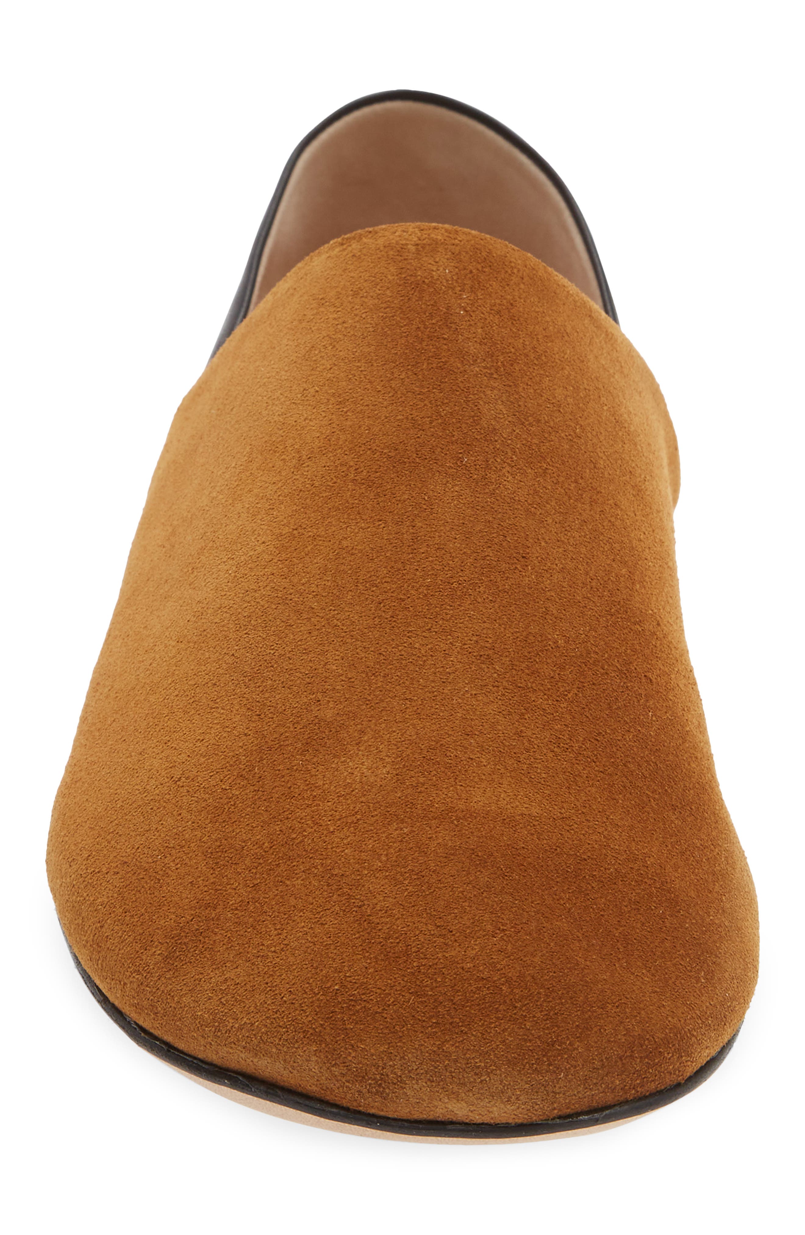 Babouche Convertible Slipper Mule, Alternate, color, CARAMEL/ BLACK