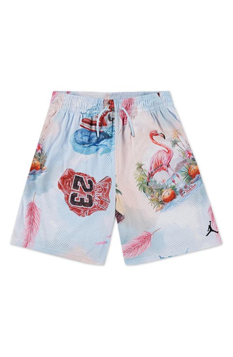 Kids
 Dri-FIT Flamingo Print Mesh Shorts (Big Kid)