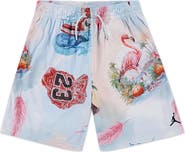 Jordan Kids' Dri-FIT Flamingo Print Mesh Shorts