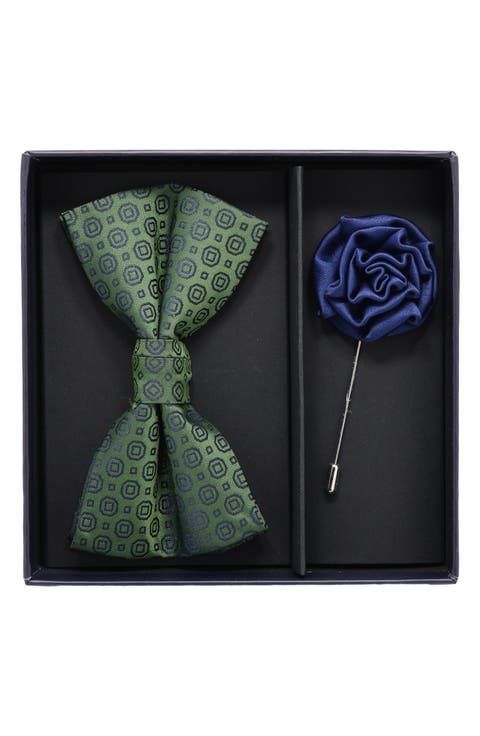 Bow Tie & Lapel Pin Set